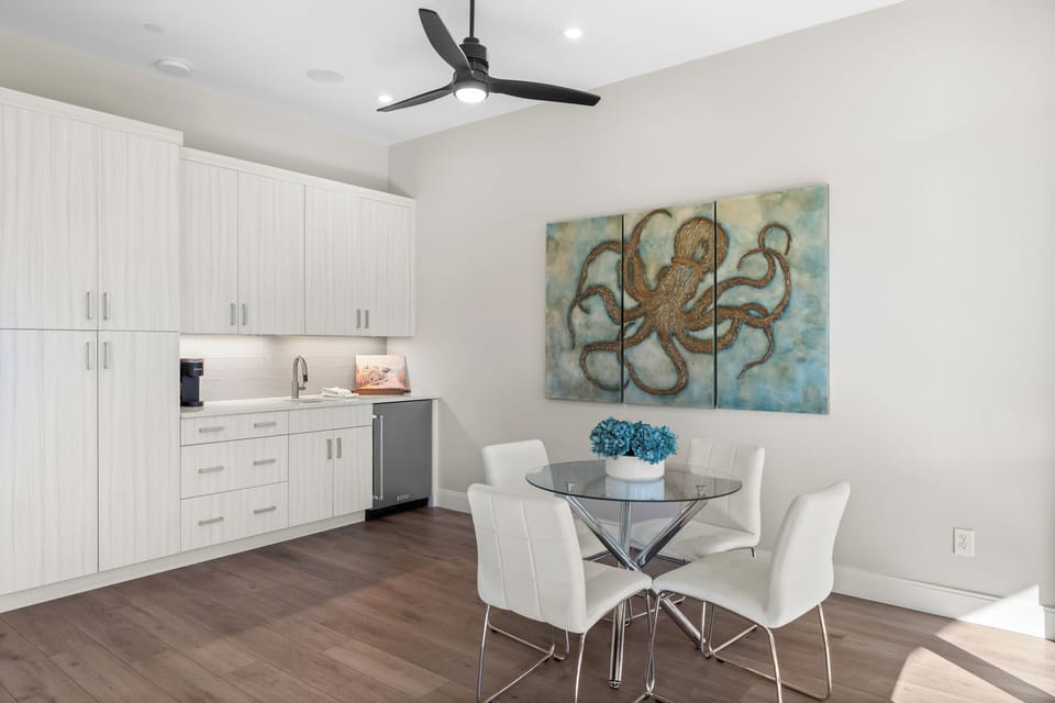 Dining area on the first floor.