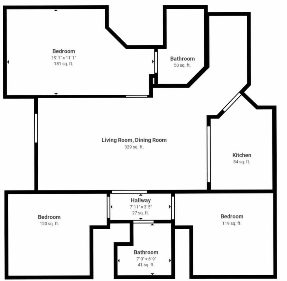 Condo, 3 Bedrooms | Floor plan