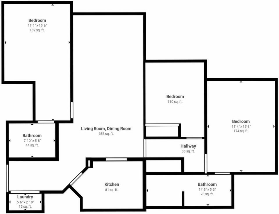 Condo, 3 Bedrooms | Floor plan