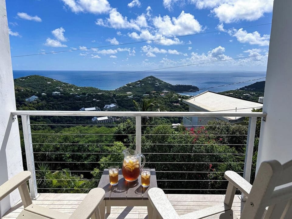 Your balcony located off the master bedroom.  A perfect spot to enjoy the view and some quiet time