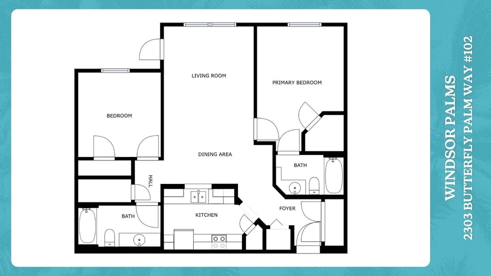 Condo, 2 Bedrooms | Floor plan