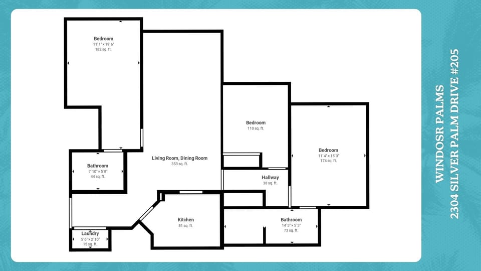 Condo, 3 Bedrooms | Floor plan