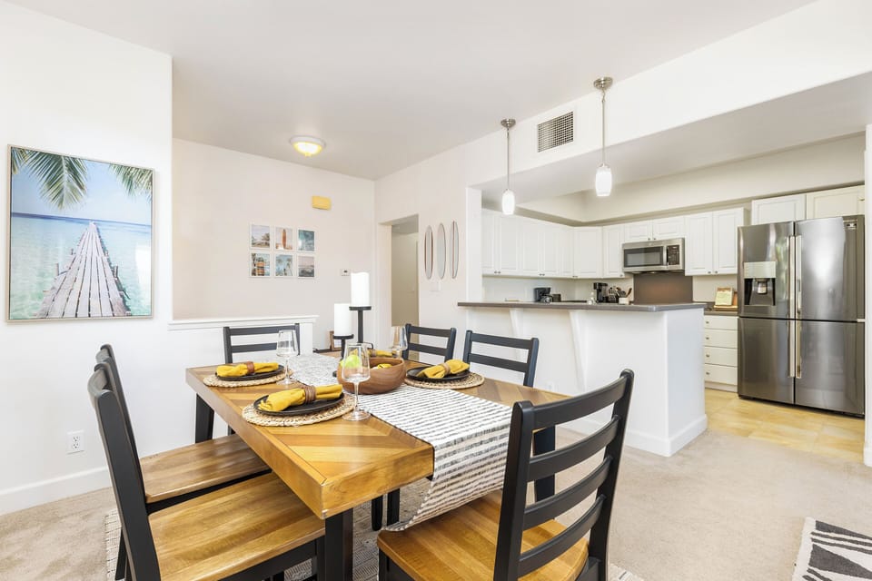 Island living with this open kitchen and spacious dining area