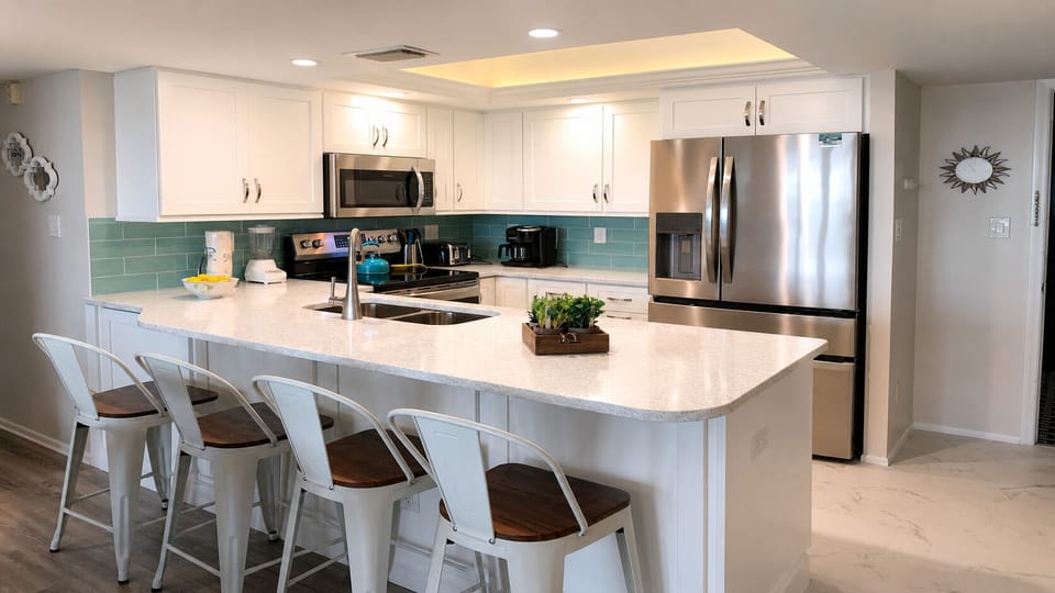Condo, 2 Bedrooms | Private kitchen | Coffee/tea maker, fridge, oven, toaster