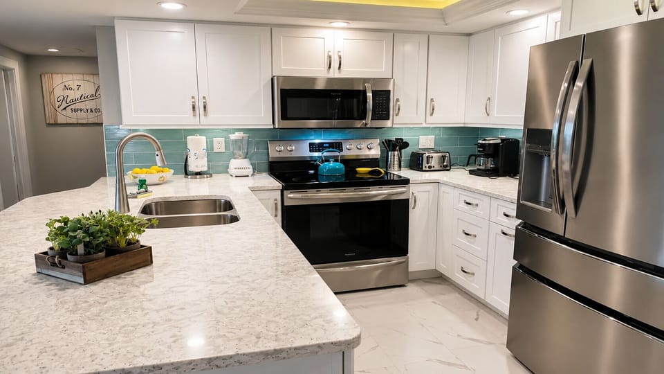 Condo, 2 Bedrooms | Private kitchen | Coffee/tea maker, fridge, oven, toaster