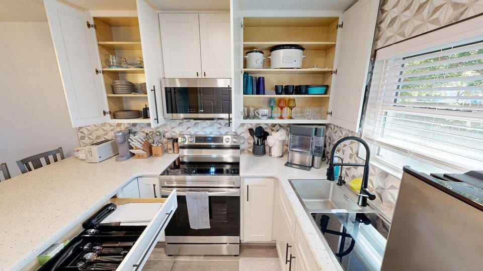 Fully stocked kitchen