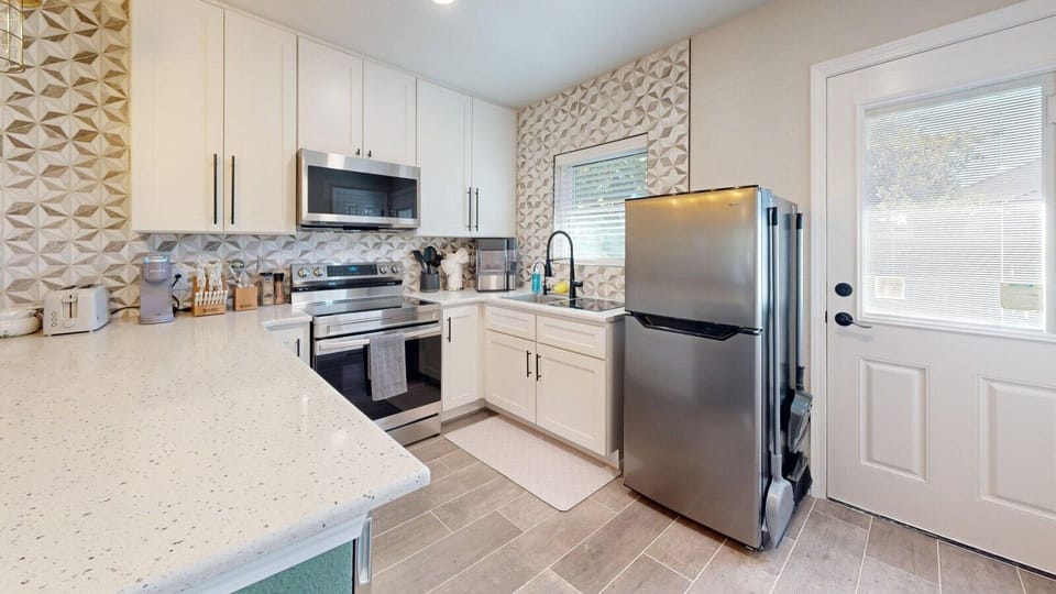 Fully stocked kitchen