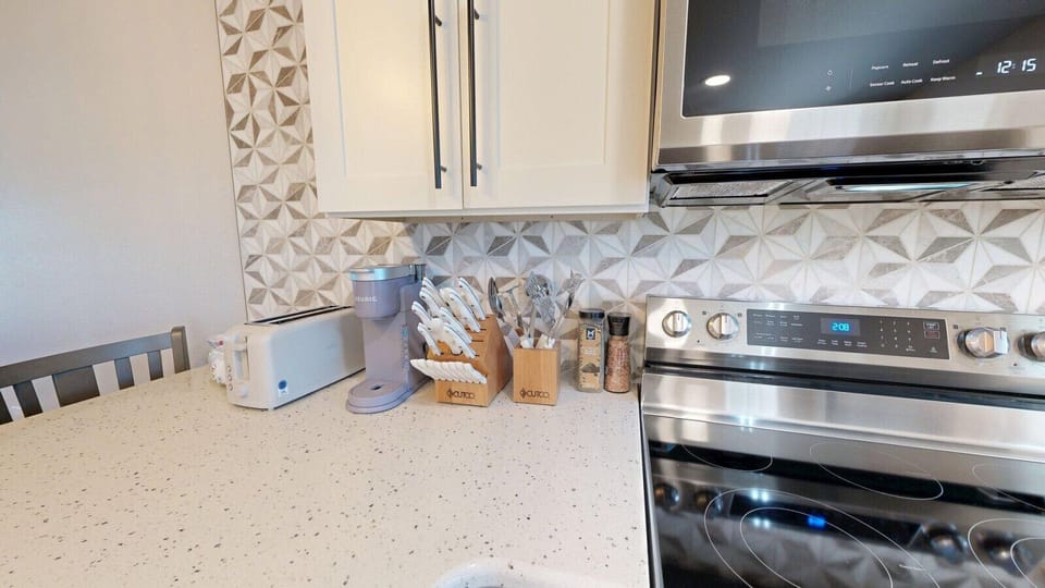 Fully stocked kitchen
