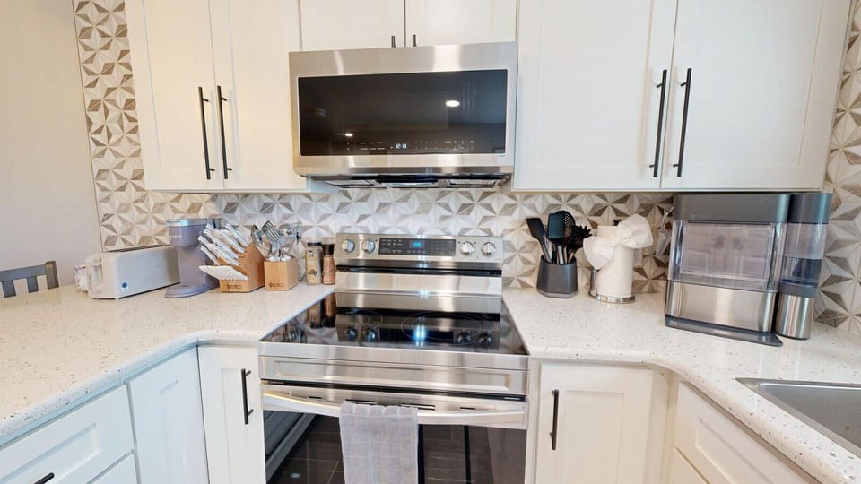 Fully stocked kitchen