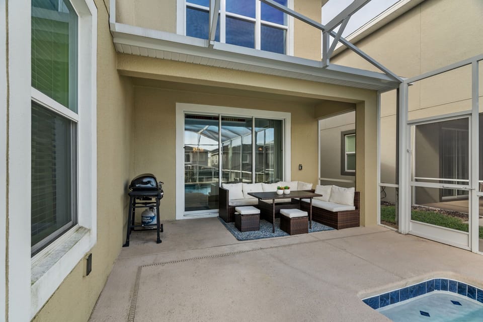 Outdoor banquet area