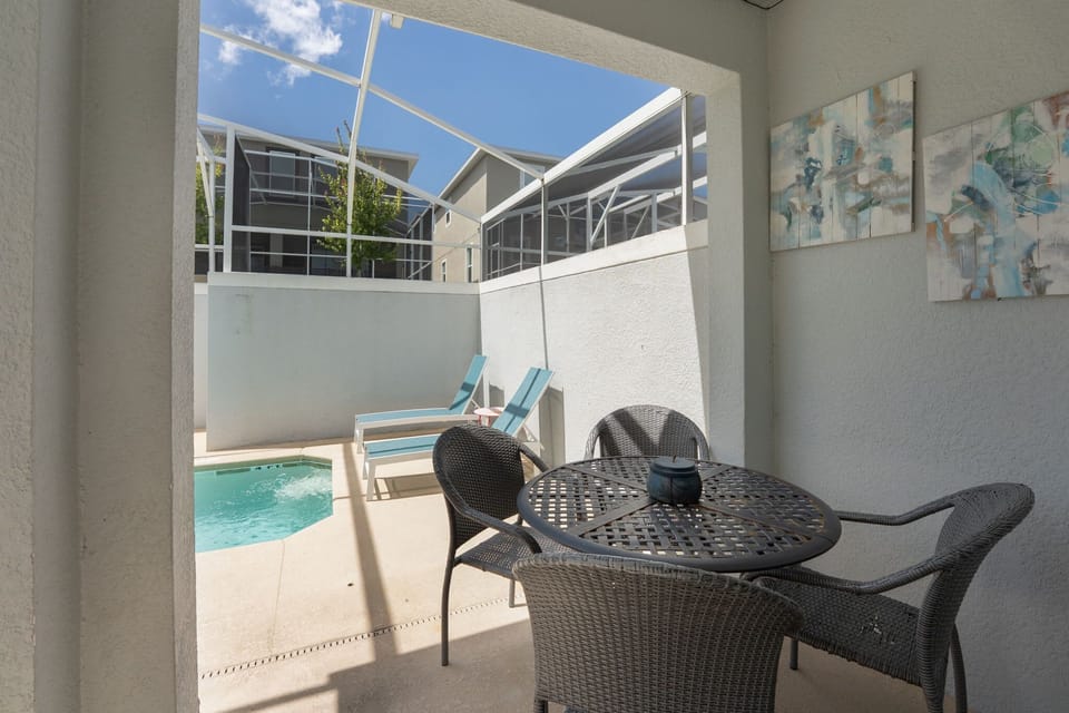 Outdoor banquet area