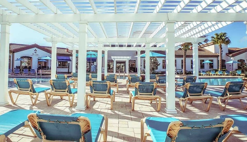Outdoor banquet area