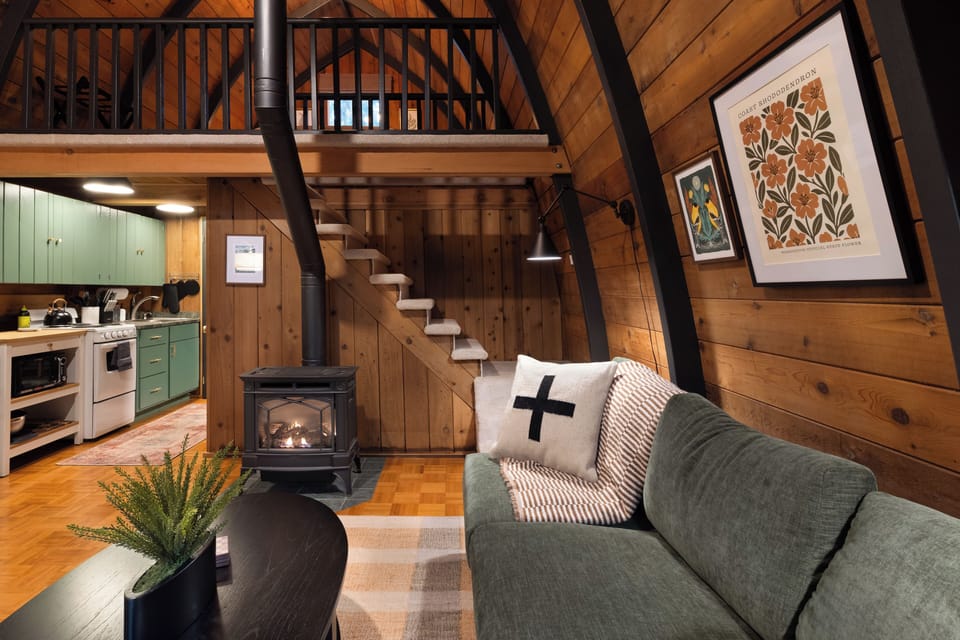Open area with living and dining space