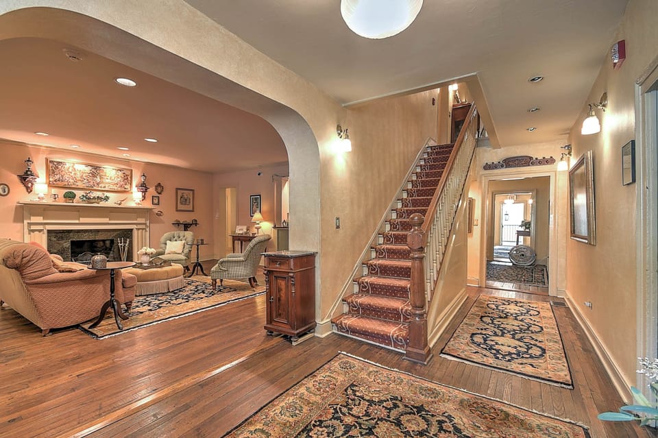 The front entryway invites you to a time gone by!