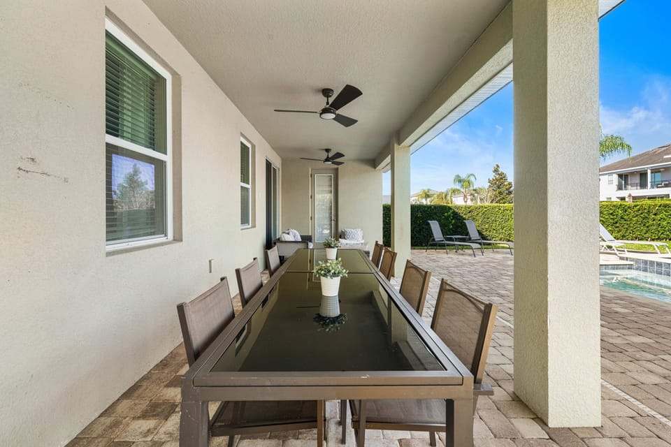 Lovely two-story home with plenty of outdoor space and a resort-style pool. Ideal for comfort and fun!