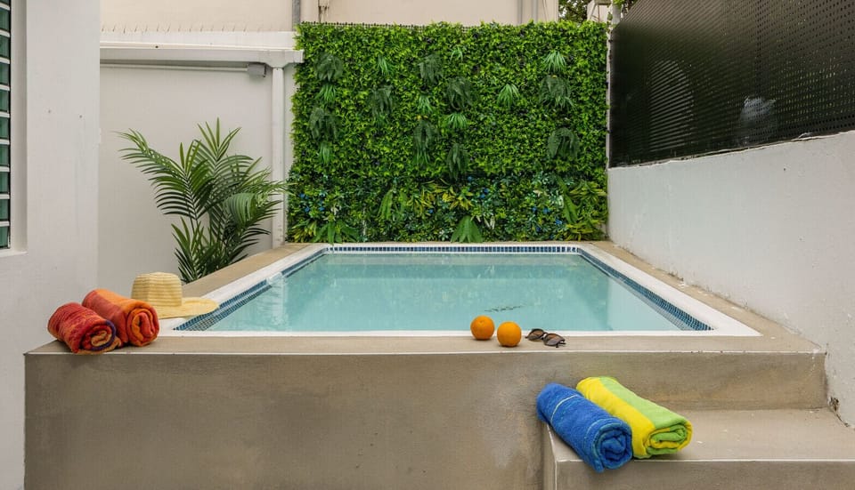 Pool area, shared with other guests on secondary unit in the property