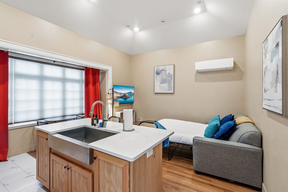 Kitchen and Living Room Area - Sleeper Sofa