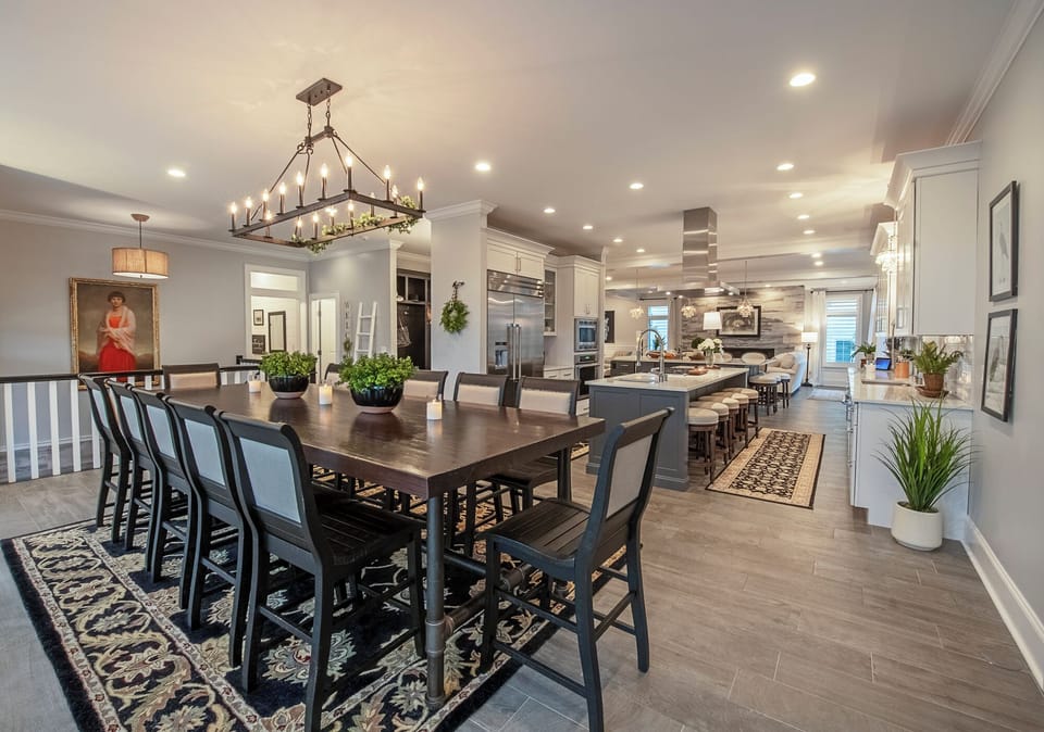 Dining Room to Accommodate 10 Plus Island Seating