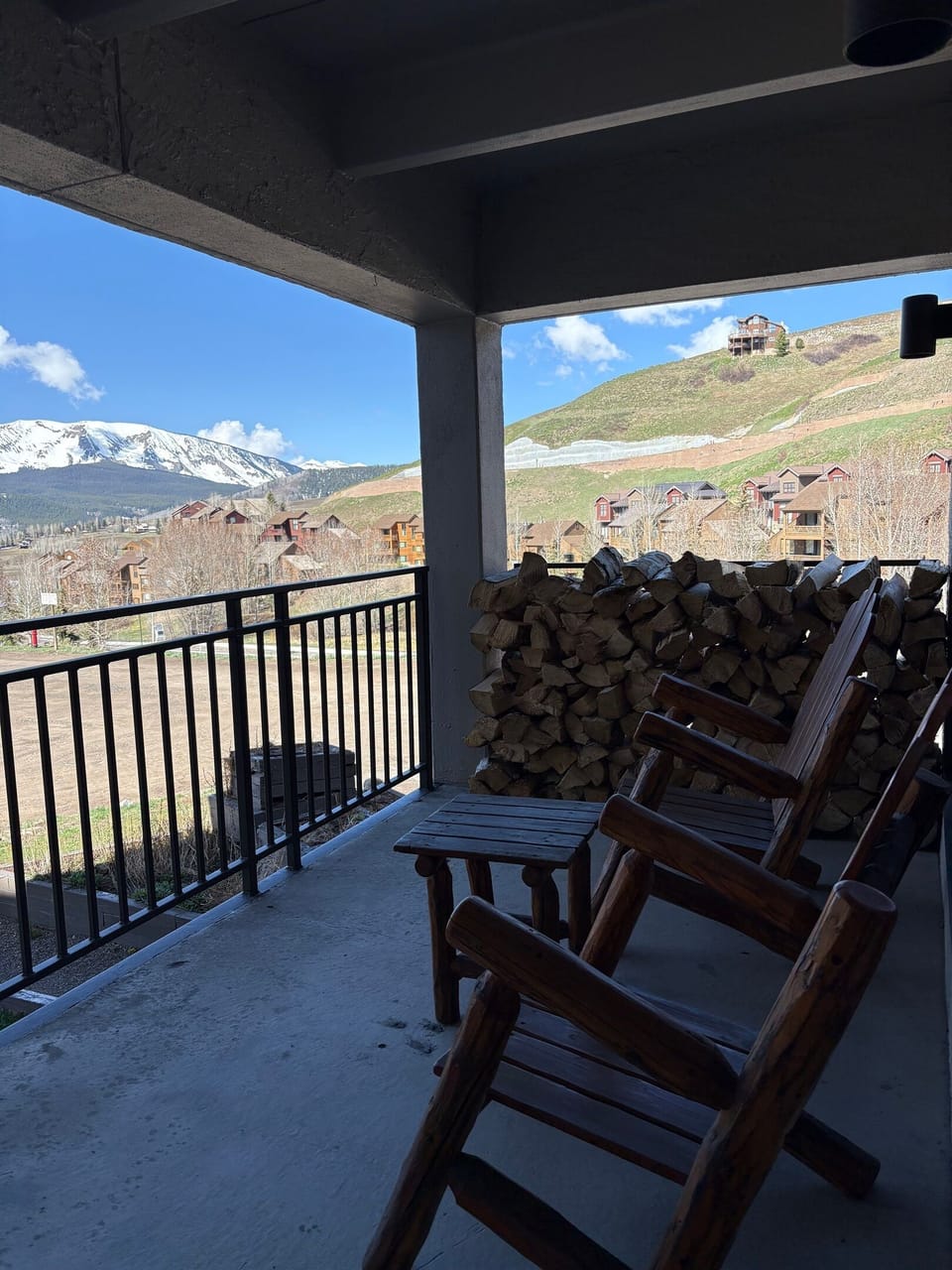 Enjoy endless views from your balcony right off your living room 