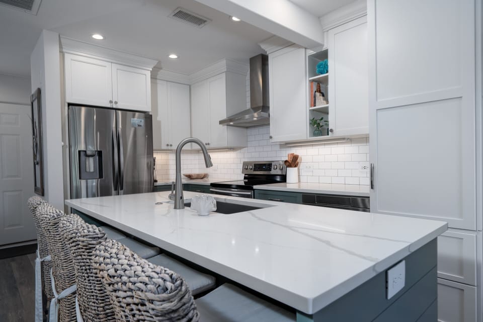 The kitchen space radiates comfort-ready for cooking, gathering, and the simple joy of being home.