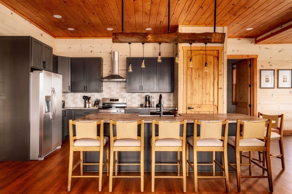 Beautiful kitchen that opens up to the living/dining area