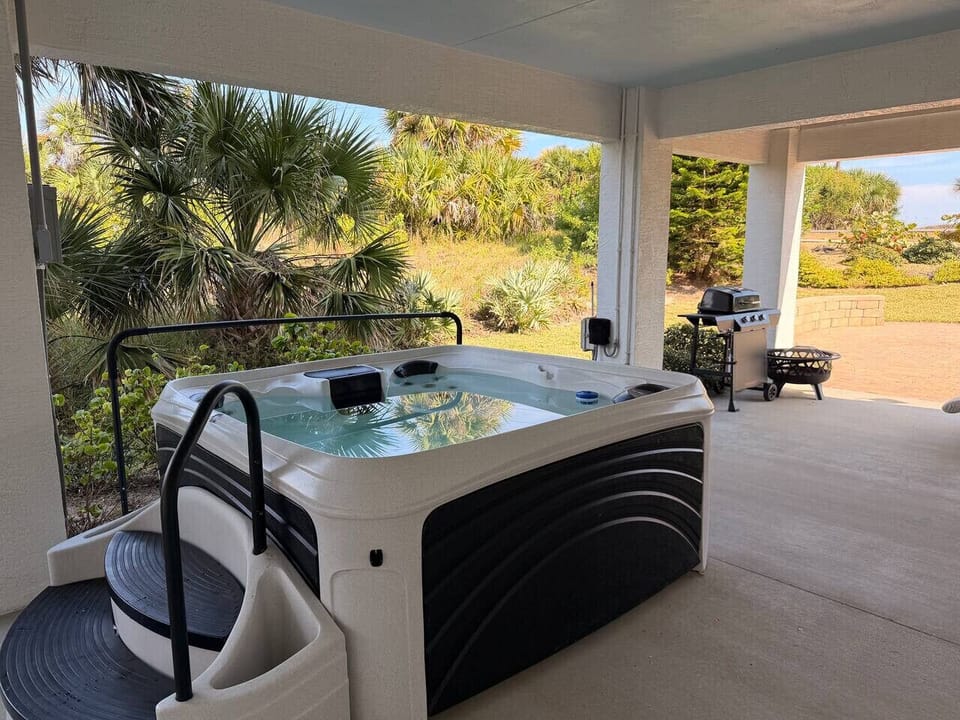 Slip into relaxation mode — the hot tub is calling
