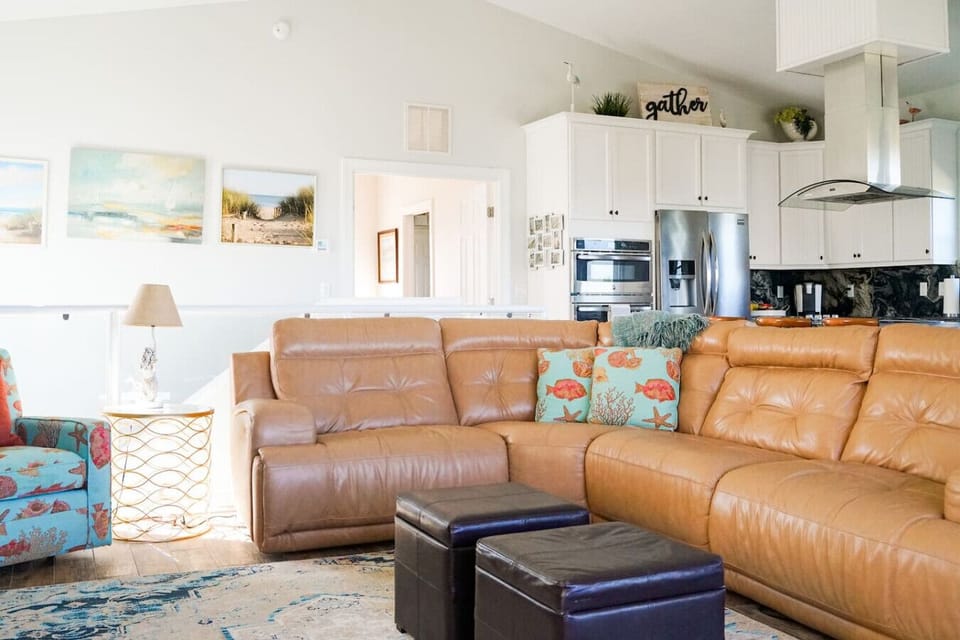 Spacious sectional couch perfect for relaxing