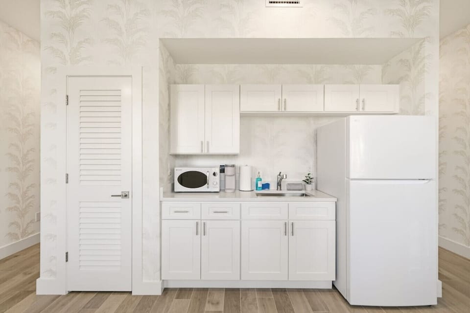 Boutique style kitchenette.