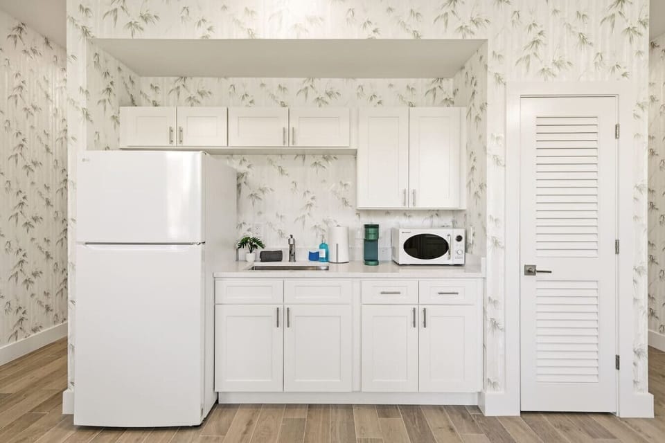 Boutique style kitchenette.