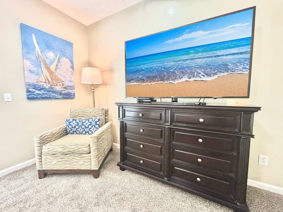 Thoughtfully decorated bedroom