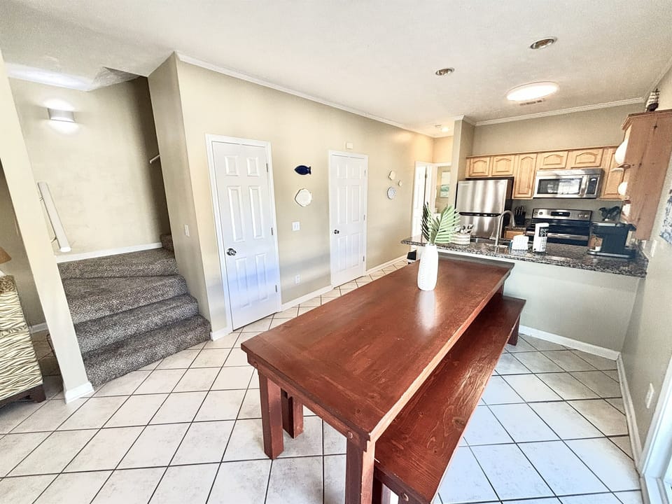 Custom-built dining table