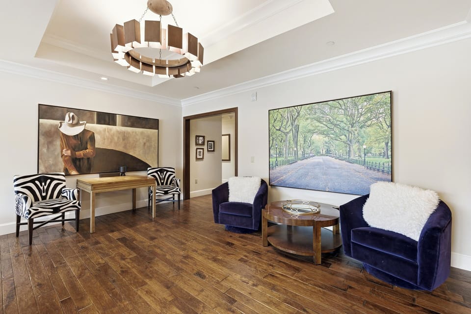 Even a sitting room within the living area.