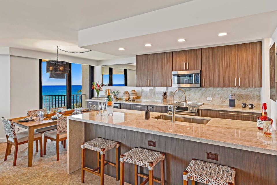 Cook with a view in this spacious kitchen featuring granite countertops and modern appliances