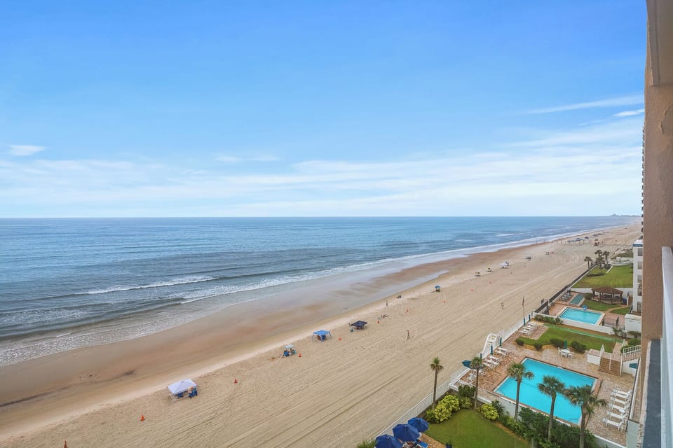 Big beach views with relaxing wave sounds all throughout the property. 