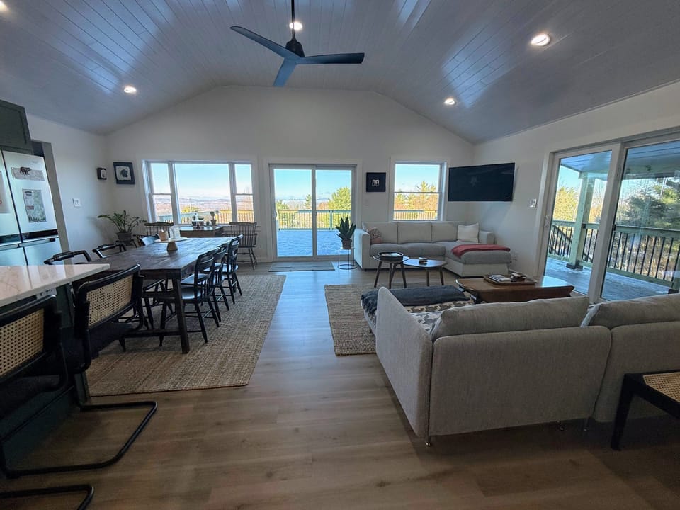 Imagine relaxing here while soaking in the 180 degrees views?