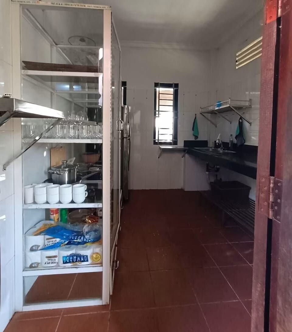 Shared fridge, coffee/tea maker, electric kettle, rice cooker