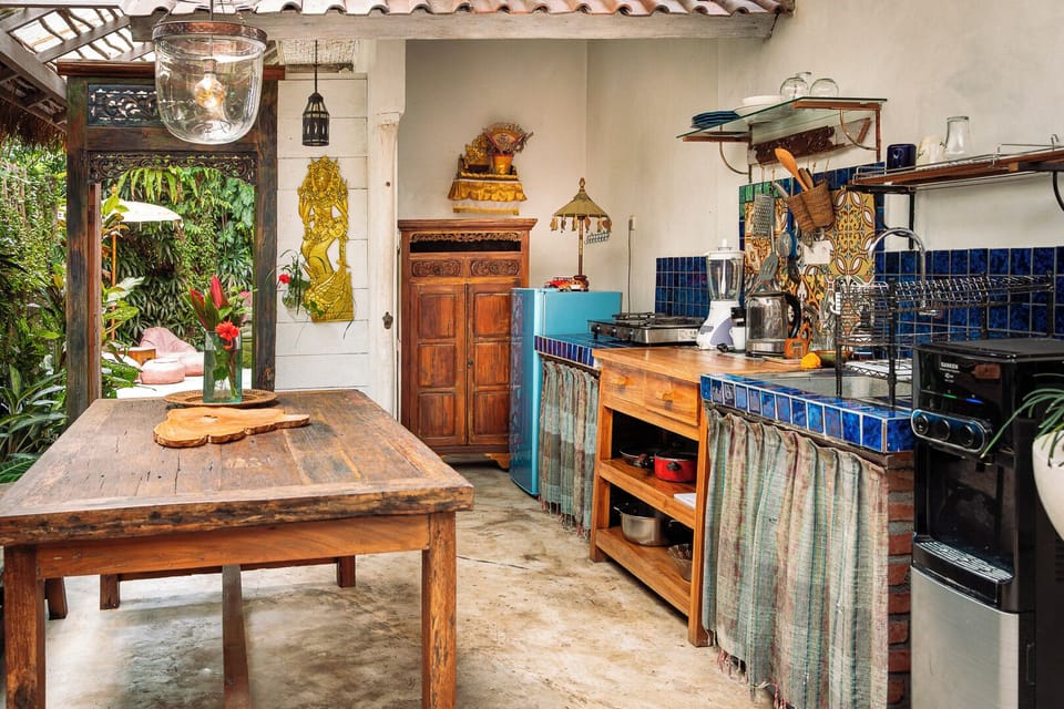 Villa, 1 Bedroom, Kitchen, Garden View | Private kitchen | Coffee/tea maker, full-size fridge, stovetop, dishwasher