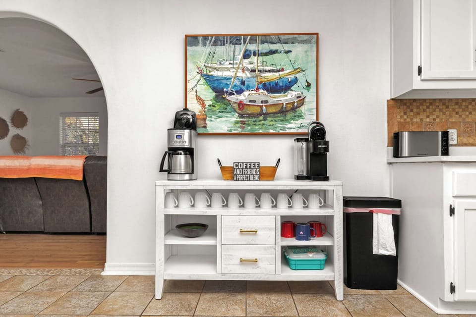 Coffee Station near the Kitchen & Dining Area