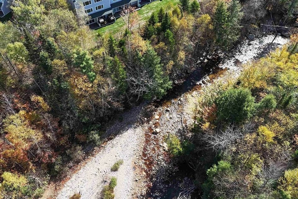 Aerial shot of the Mad River