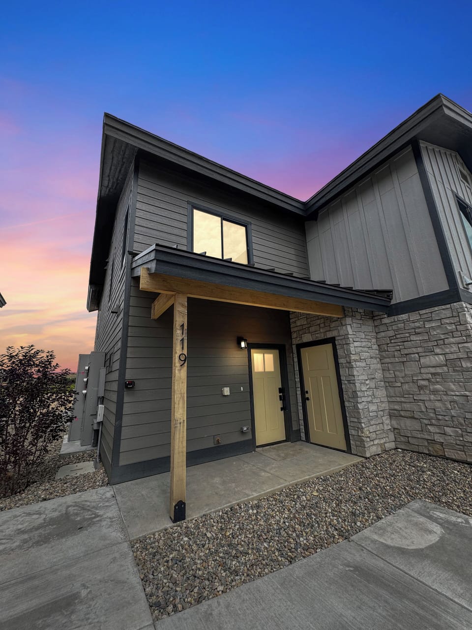 [main entry] paved parking just steps from the front door. keyless entry