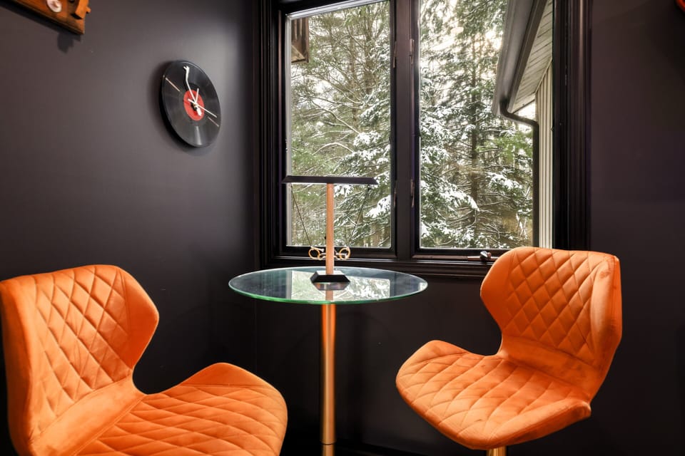 seating area in the game room 