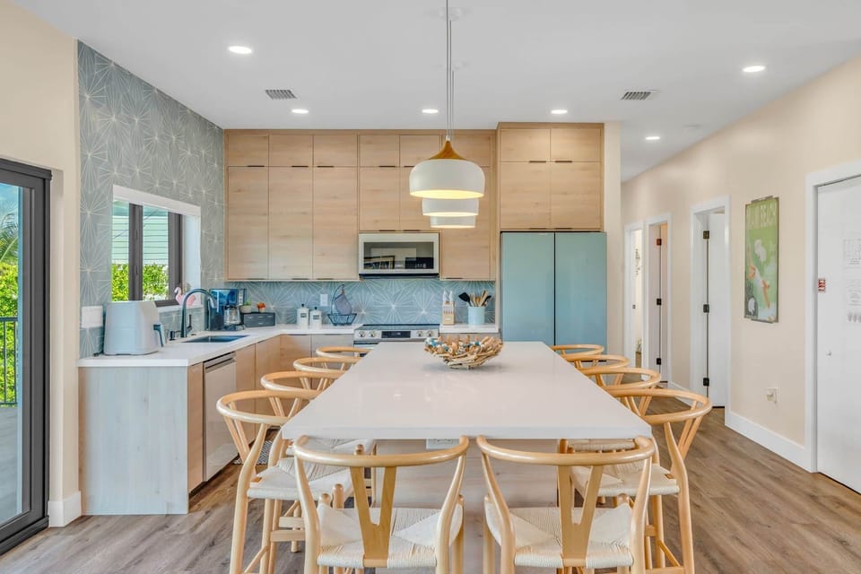 Dining area and kitchen