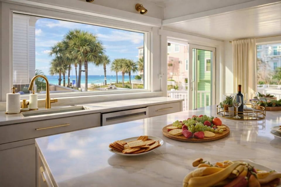 Cook, dine, and unwind with stunning ocean views right from your kitchen.