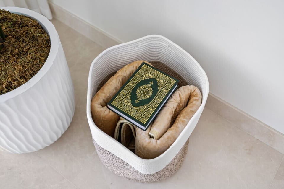 Quaran and a praying mat