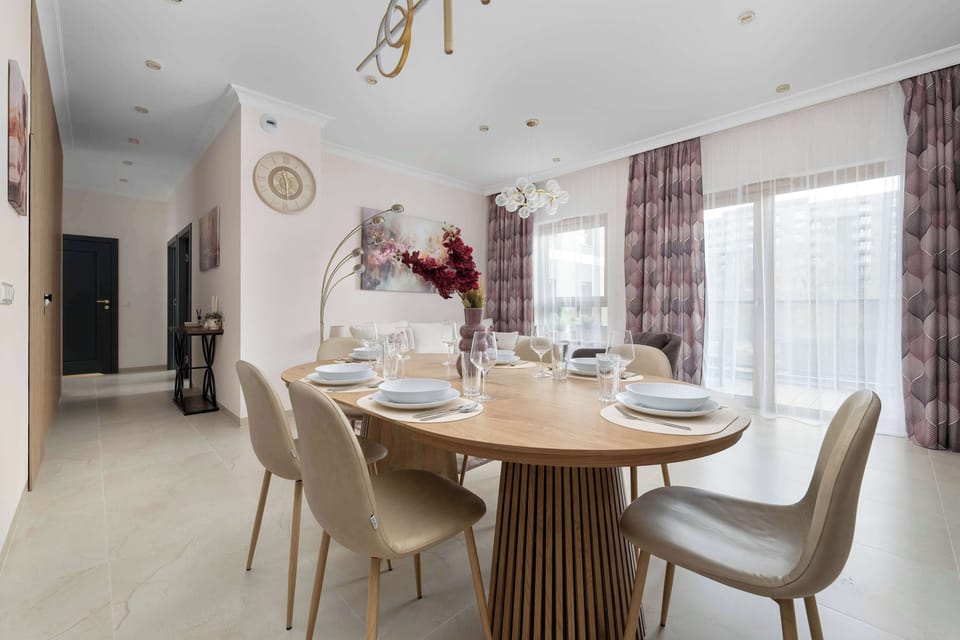The living room offers a perfect blend of comfort and modern style.