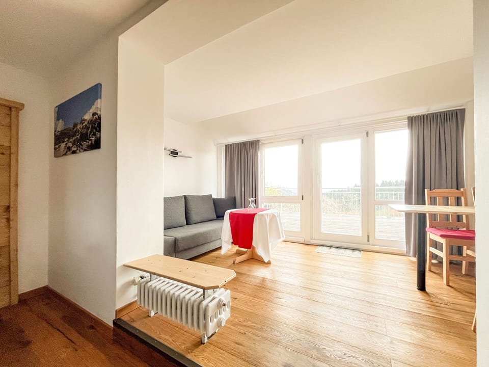 Panoramic Double Room, 1 Queen Bed with Sofa bed, Mountain View | Desk, laptop workspace, soundproofing, free WiFi