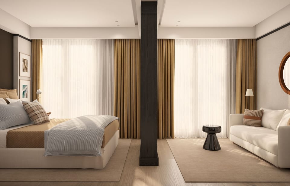 Junior Studio Suite | Frette Italian sheets, premium bedding, Select Comfort beds, minibar