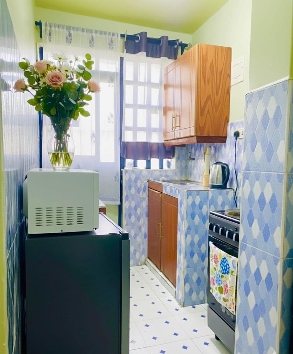 Deluxe Apartment | Private kitchen | Fridge, microwave, cookware/dishes/utensils