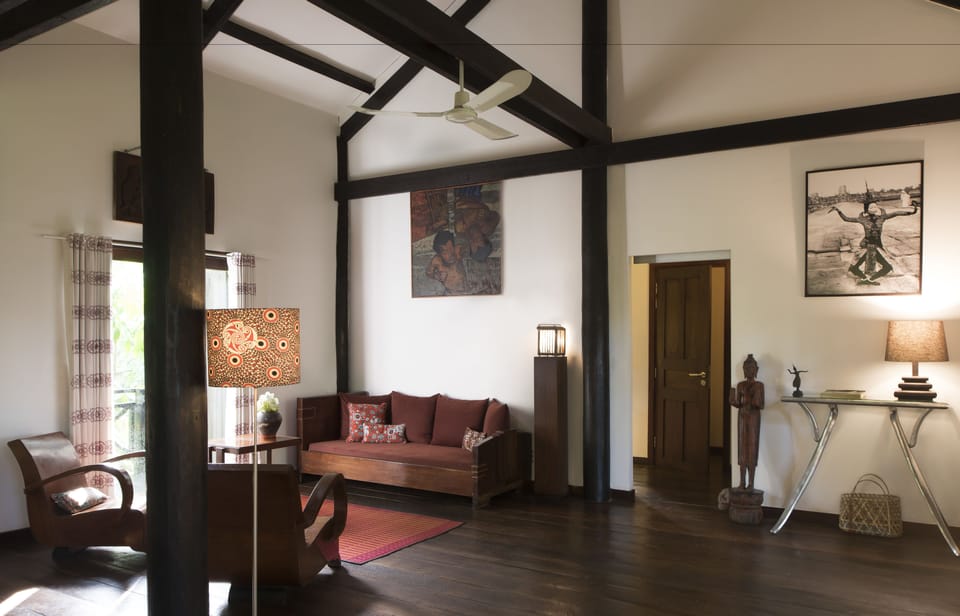 Deluxe Villa, 1 Bedroom | Living area | Flat-screen TV, DVD player