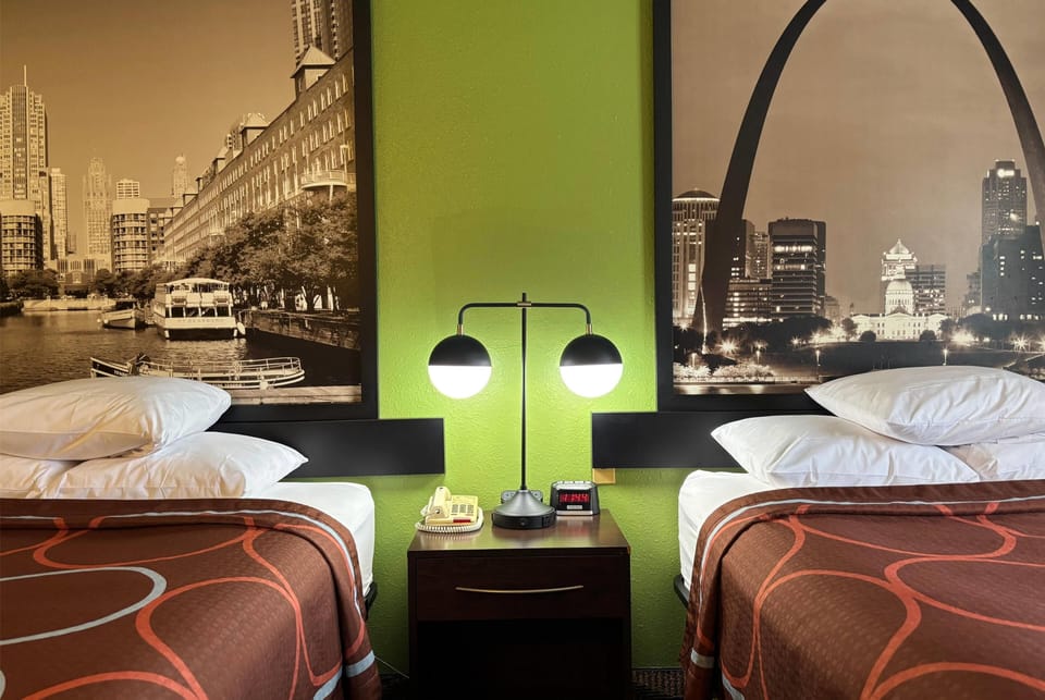 Standard Room, 2 Queen Beds | Desk, iron/ironing board, free cribs/infant beds, free WiFi